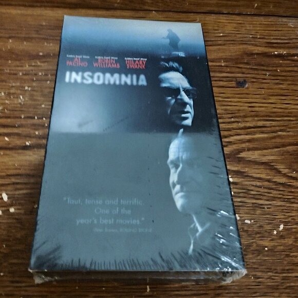 Insomnia (VHS, 2002, unopened/ new) Al Pacino Robin Williams Hilary Swank - Picture 1 of 5